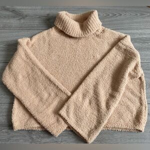 SOFT Tan Ardene Turtle Neck Sweater